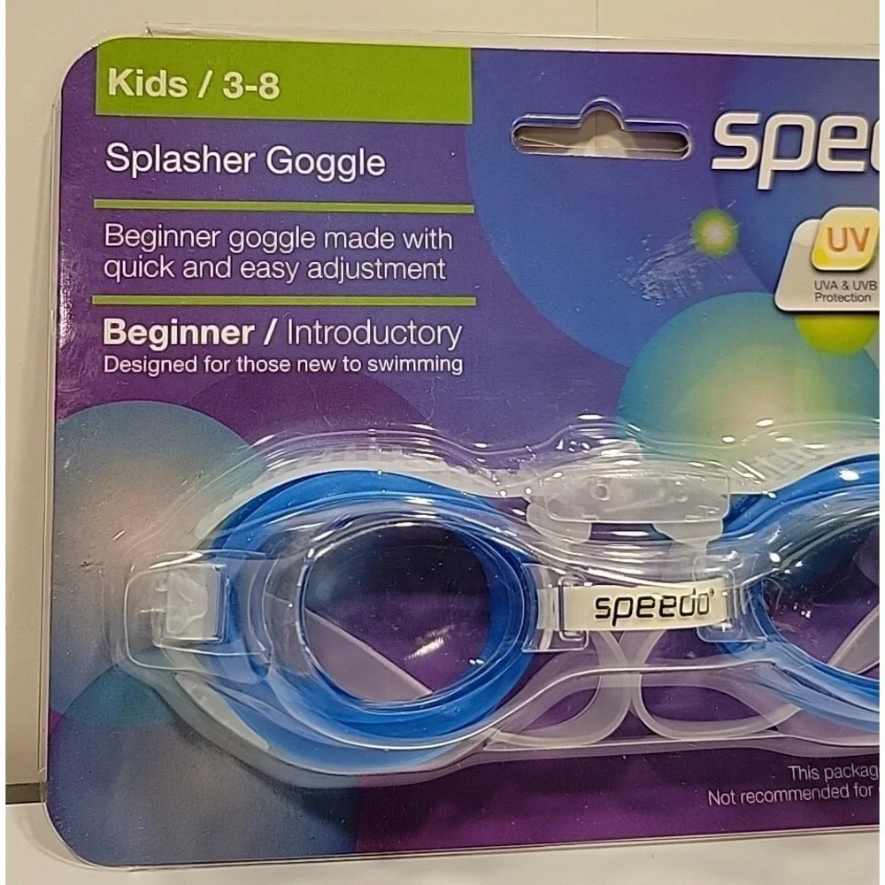 Speedo‎ Splasher Goggles Age 3-8 Beginner Blue/white